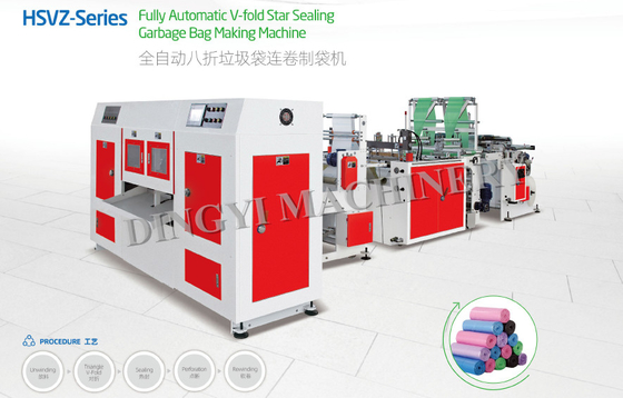 4HP 14kw Bag On Roll Making Machine